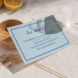 Moderne, von Hand Gezeichnet Hochzeit RSVP Karte