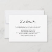 Moderne, von Hand Gezeichnet Hochzeit RSVP Karte (Vorderseite)