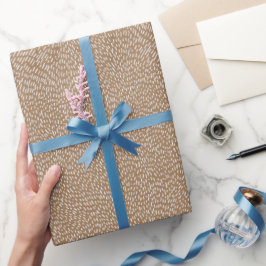 Moderne, von Hand gezeichnet Linien Chic Neutral T Geschenkpapier