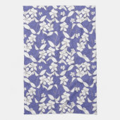 Moderne, von Hand gezeichnet, weiße Blume auf eine Geschirrtuch (Vertikal)