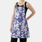 Moderne, von Hand gezeichnet, weiße Blume auf eine Schürze (InSitu)