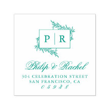 Moderne, von Hand gezeichnet Zweige Hochzeitsszene