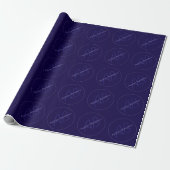 Moderne Vor- und Nachname mit Monogramm Geschenkpapier (Ungerollt)