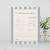 Moderne Vorhersagen/Tipps Blaue Streifen-Baby-Part (Stehend Vorderseite)