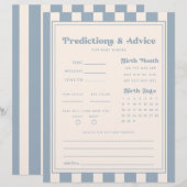 Moderne Vorhersagen/Tipps Blaue Streifen-Baby-Part (Vorne/Hinten)