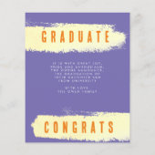 Moderne Vorlage billiger Abschluss (Rückseite)