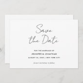 Moderne Vorlage einfach Schwarz-Weiß-Kalligrafie (Vorne/Hinten)