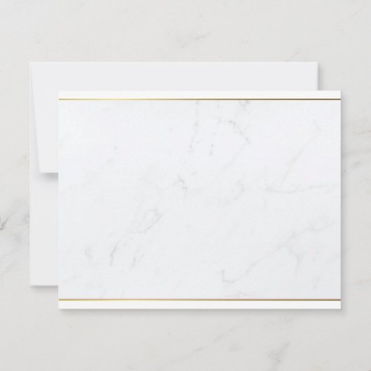 Moderne Vorlage Elegante Gold Hand Script Flat (Rückseite)