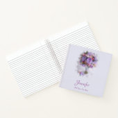 Moderne Vorlage Elegantes Ölgemälde Blume Rose Notizblock (Innenseite)