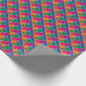 Moderne Vorlage Fügen Sie hier Ihr Foto oder Logo Geschenkpapier (Ecke)