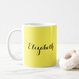 Moderne Vorlage Fügen Sie Ihren gelben Typnamen hi Kaffeetasse