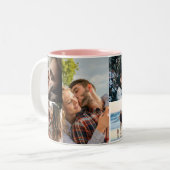 Moderne Vorlage für 7 FotoCollage Zweifarbige Tasse (Vorderseite Links)