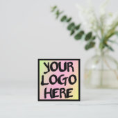 Moderne Vorlage für Berufliche Visitenkarten Quadratische Visitenkarte (Stehend Vorderseite)