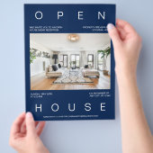Moderne Vorlage für das Real Anwesen Open House Flyer (Hand)