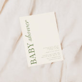 Moderne Vorlage für die Einladung von Babyduschen