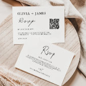 Moderne Vorlage für die RSVP-Karte für Hochzeiten