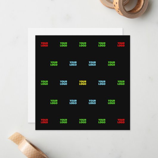 Moderne Vorlage für hochgeladene Logos oder Bildmu (Vorderseite/Rückseite Beispiel)