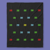 Moderne Vorlage für hochgeladene Logos oder Bildmu Fleecedecke