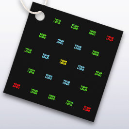 Moderne Vorlage für hochgeladene Logos oder Bildmu Geschenkanhänger