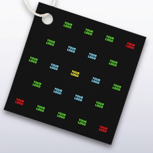 Moderne Vorlage für hochgeladene Logos oder Bildmu Geschenkanhänger