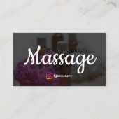 Moderne Vorlagen zur Beruflichen Massagetherapie Visitenkarte (Rückseite)