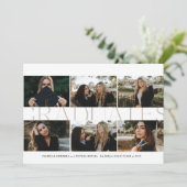 Moderne Vorstellung von Foto-Absolventen Grad Einladung (Stehend Vorderseite)