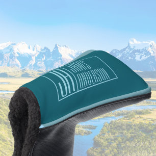 Moderne Vorstellungen und Name Dunkel Aquamarin Golf Headcover