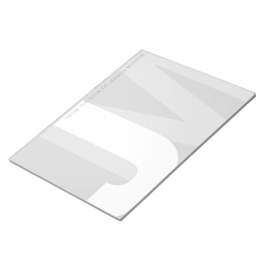 Moderne Vorstellungen vom Schreibtisch des Notepad Notizblock (angewinkelt)