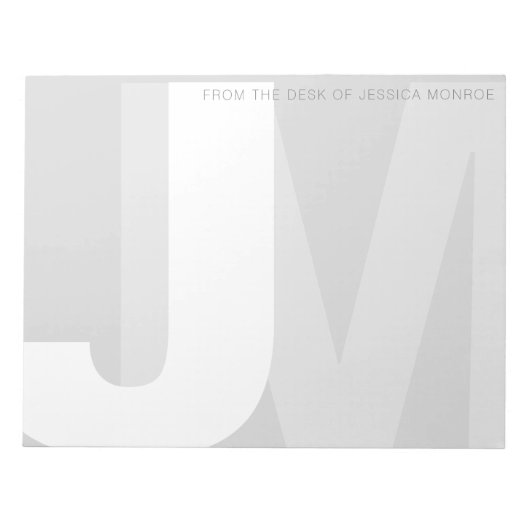 Moderne Vorstellungen vom Schreibtisch des Notepad Notizblock (Vorderseite)