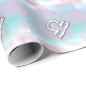 Moderne Waage-Tierkreis-Zeichen-Perlmutt-Art Geschenkpapier (Rolleneckpunkt)