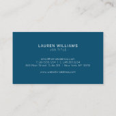 Moderne Waagen Visitenkarte (Rückseite)