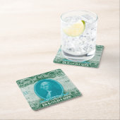 Moderne Währung V Rechteckiger Pappuntersetzer (Vor Ort)