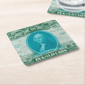 Moderne Währung V Rechteckiger Pappuntersetzer (angewinkelt)