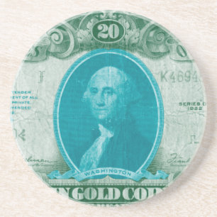 Moderne Währung V Sandstein Untersetzer