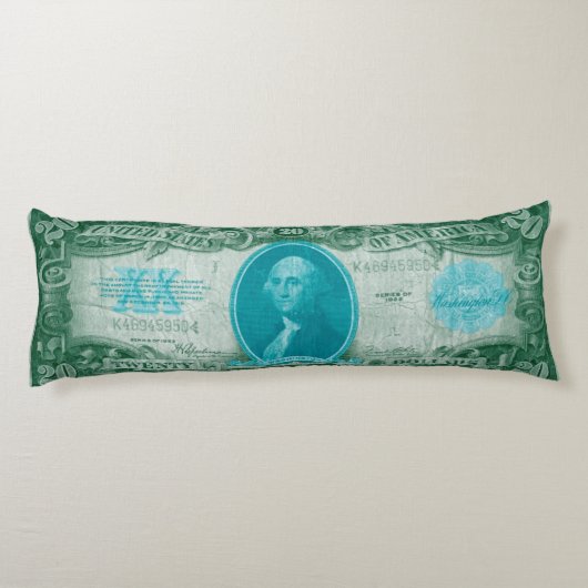 Moderne Währung V Seitenschläferkissen (Rückseite)