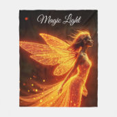 Moderne Waldbrandkreaturen fliegen farbenfrohe Fee Fleecedecke (Vorderseite)