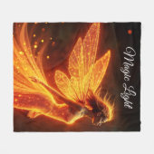 Moderne Waldbrandkreaturen fliegen farbenfrohe Fee Fleecedecke (Vorderseite (Horizontal))