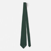 Moderne Waldgrüne Initialen Minimalistisches Monog Krawatte (Vorderseite)