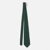 Moderne Waldgrüne Initialen Minimalistisches Monog Krawatte (Rückseite)