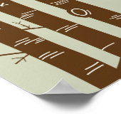 Moderne waldreiche Personalisierte Mauer Kunst - L Poster (Ecke)