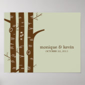 Moderne waldreiche Personalisierte Mauer Kunst - L Poster (Vorne)