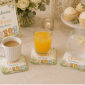 Moderne Waldtier-Babyparty Glasuntersetzer