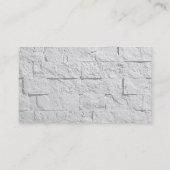 Moderne Wall Brick Consultant Business Card Visitenkarte (Rückseite)