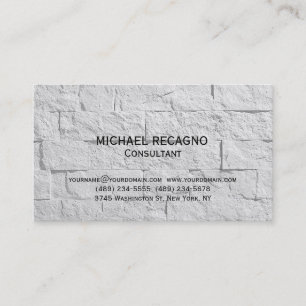 Moderne Wall Brick Consultant Business Card Visitenkarte