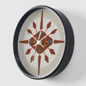 Moderne Wall-Uhr Mitte - Diamant-Spokes Uhr (Winkel)