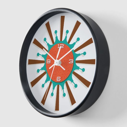 Moderne Wall-Uhr Mitte - Grafische Spokes Uhr (Winkel)