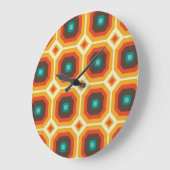 Moderne Wall-Uhr, Octagon-Muster aus der Mitte des Große Wanduhr (Winkel)