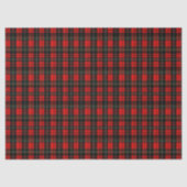 Moderne Wallace-Rot-Schottisch-Tartan-Karo-Muster Seidenpapier (Vorderseite)