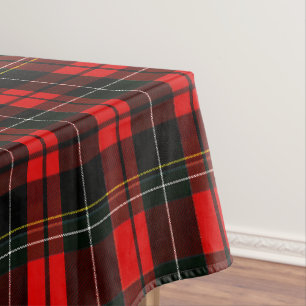 Moderne Wallace-Rot-Schottisch-Tartan-Karo-Muster Tischdecke