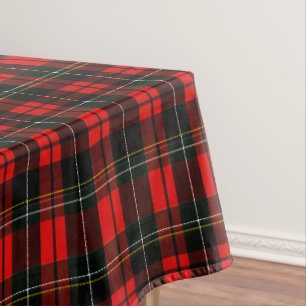 Moderne Wallace-Rot-Schottisch-Tartan-Karo-Muster Tischdecke